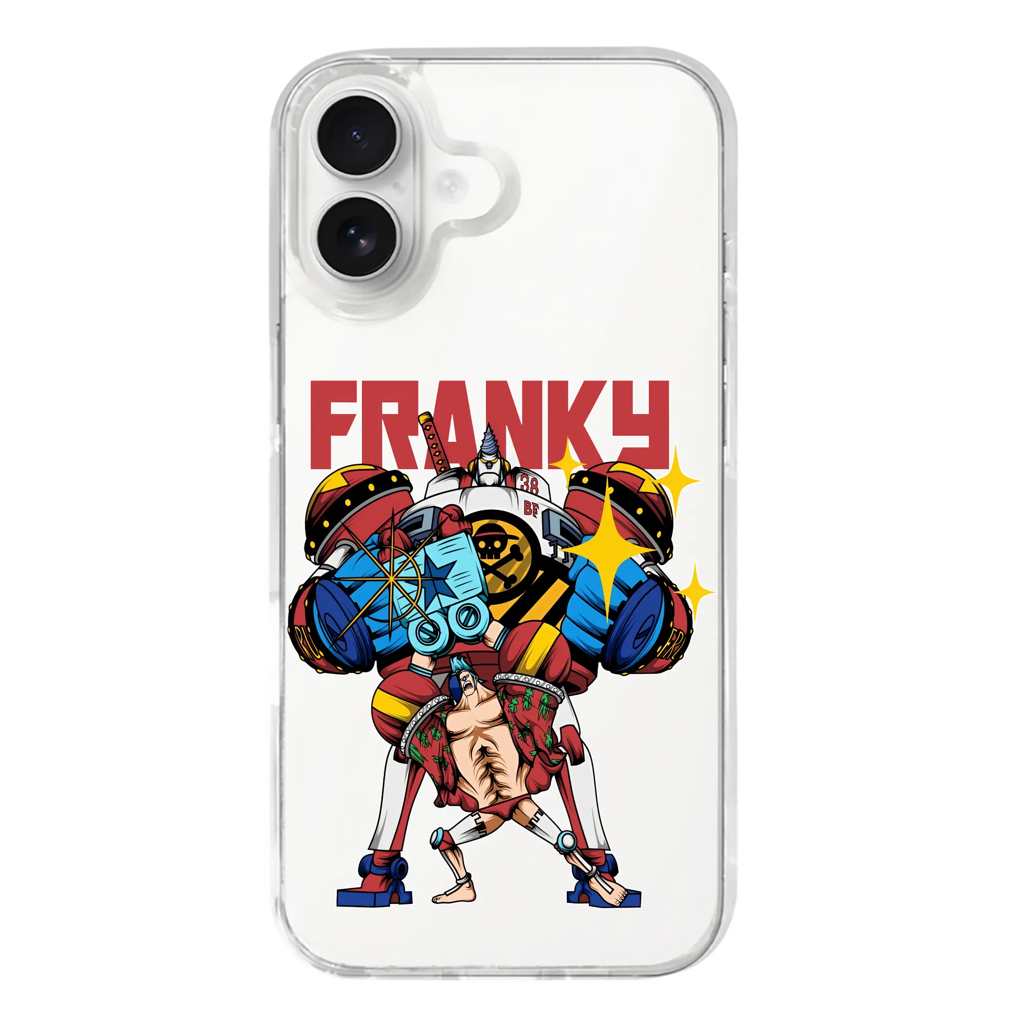 ワンピース グッズ フランキー - iPhone 17シリーズ 透明スマホケース – 薄型・耐衝撃・精密フィット保護カバー